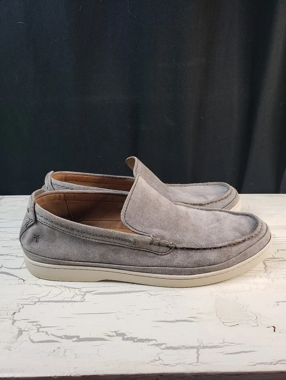 Frye Deck Venetian Slip-On Casual  Loafer in Gray - Men's size 13